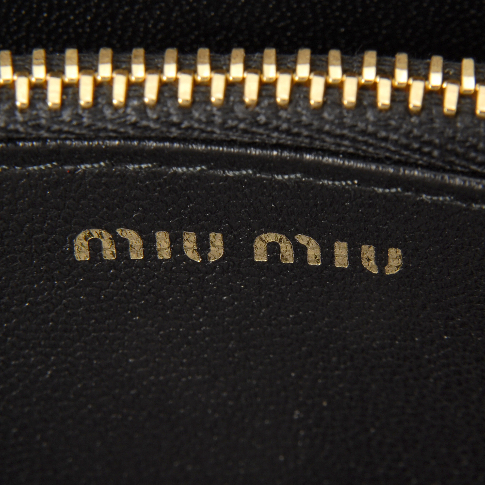 Miu Miu Long Wallet Black Matelasse - image 4